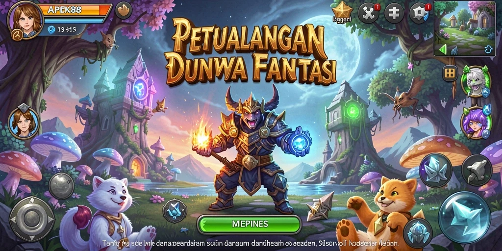 Screenshot APEK88 menampilkan aksi seru dalam petualangan.
