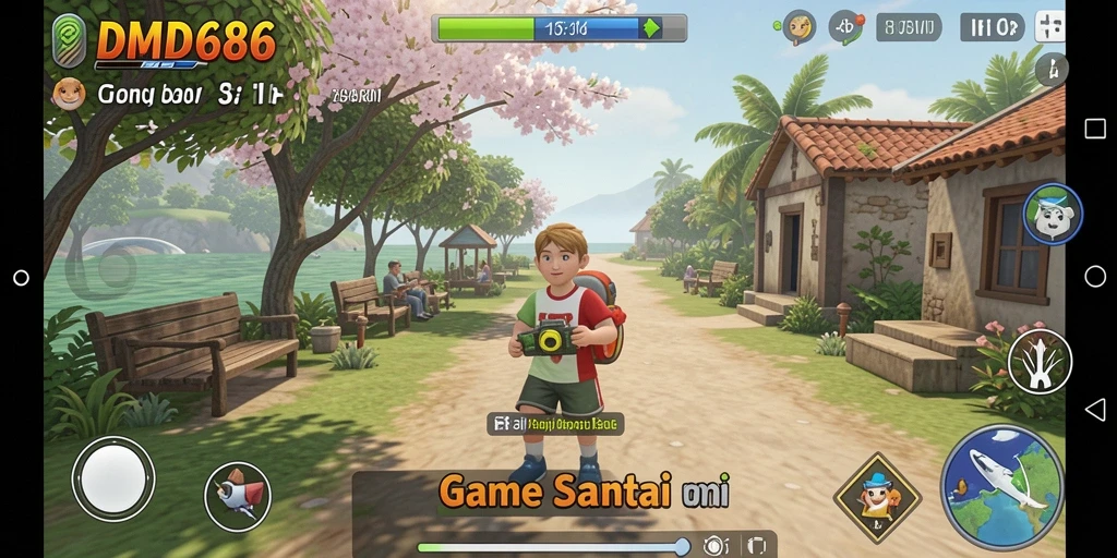 Tampilan gameplay DMD686 yang seru dan menghibur.