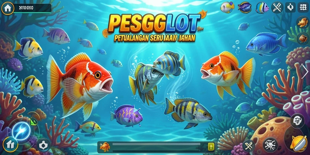 Screenshot gameplay Tembak Ikan PESGSLOT yang memukau.