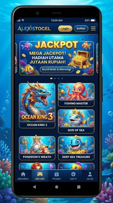 Menu aplikasi alexistogel yang mudah dinavigasi bagi pengguna baru.
